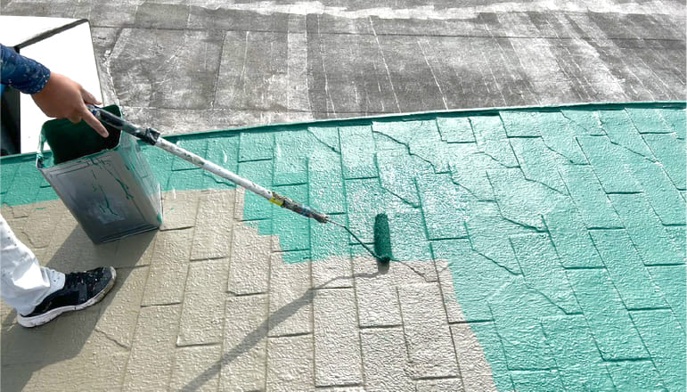 屋上塗装のイメージ